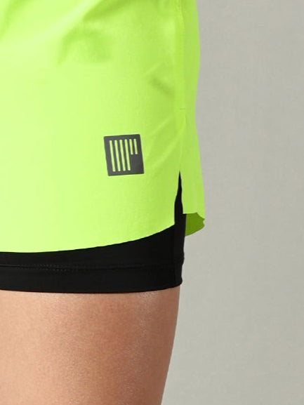 women 2-in-1 Distance Shorts with Tights, 5 inch