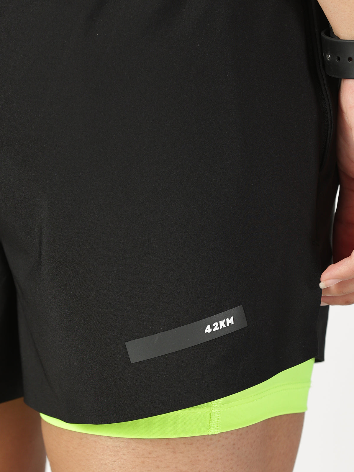 Womens 2-in-1 Distance Shorts with Tights, 5 inch