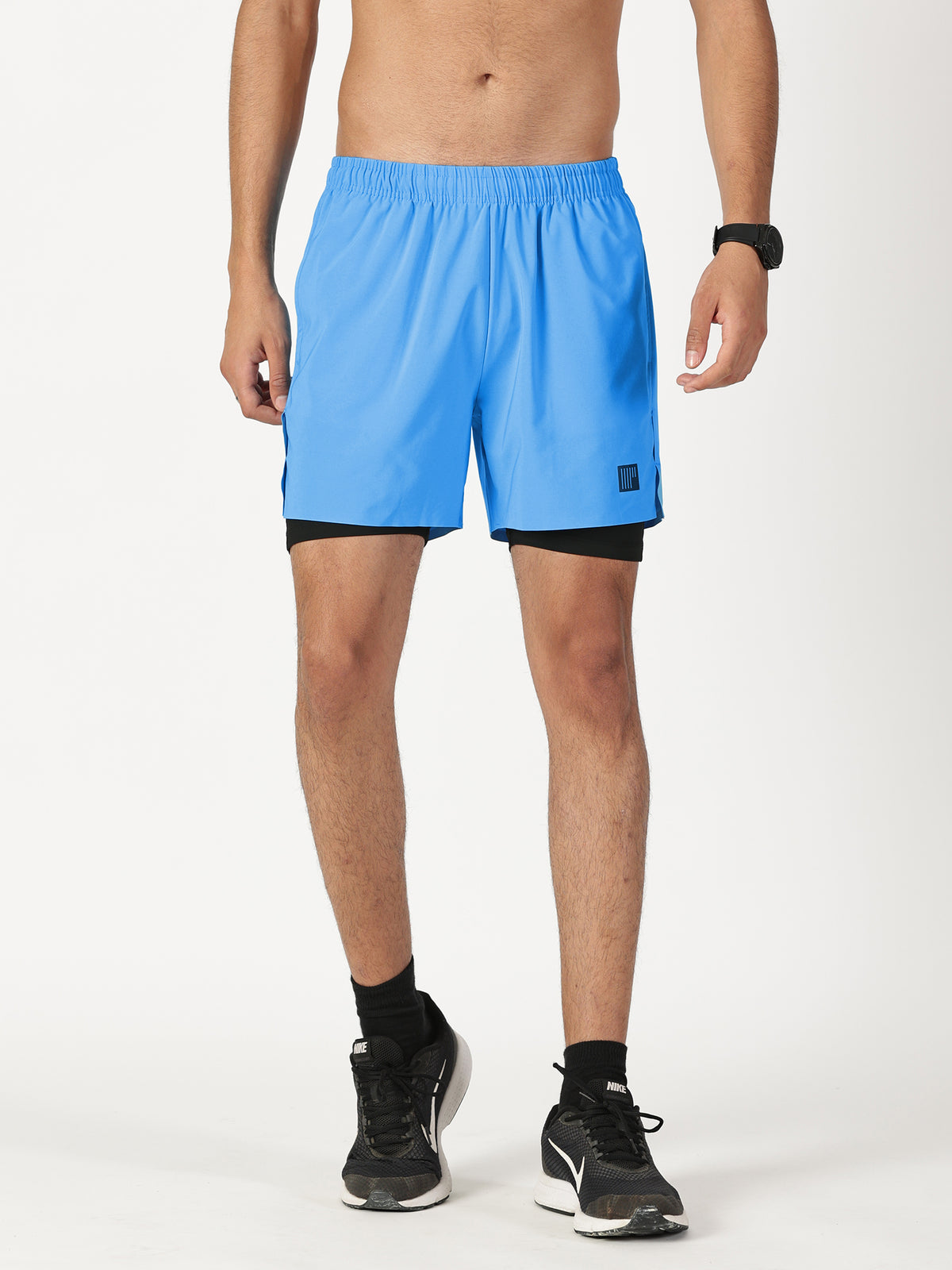 2-in-1 Distance Shorts with Tights, 5 inch