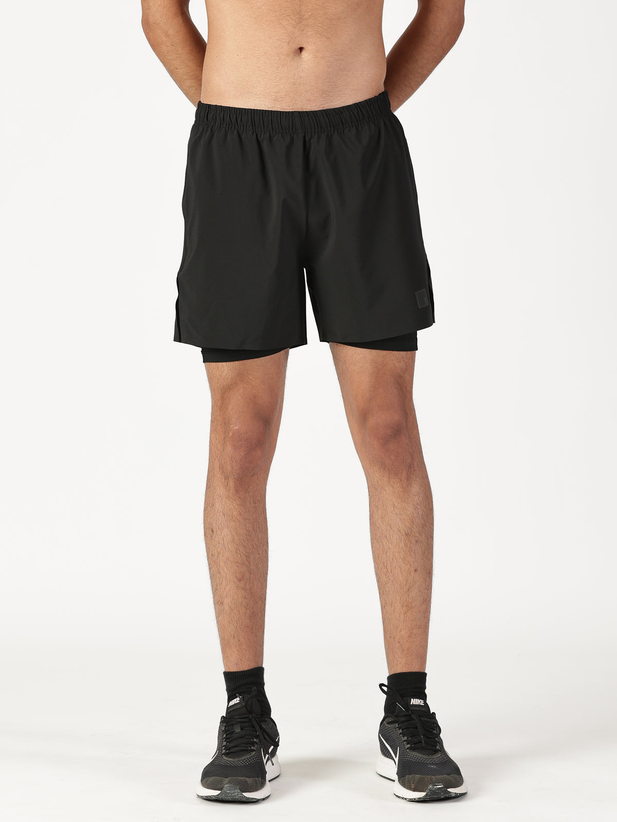 2-in-1 Distance Shorts with Tights, 5 inch