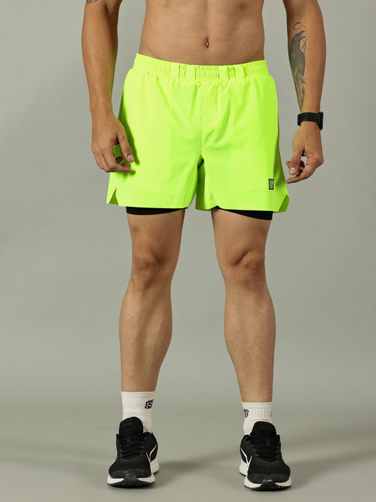 2-in-1 Distance Shorts with Tights, 5 inch