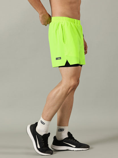 2-in-1 Distance Shorts with Tights, 5 inch