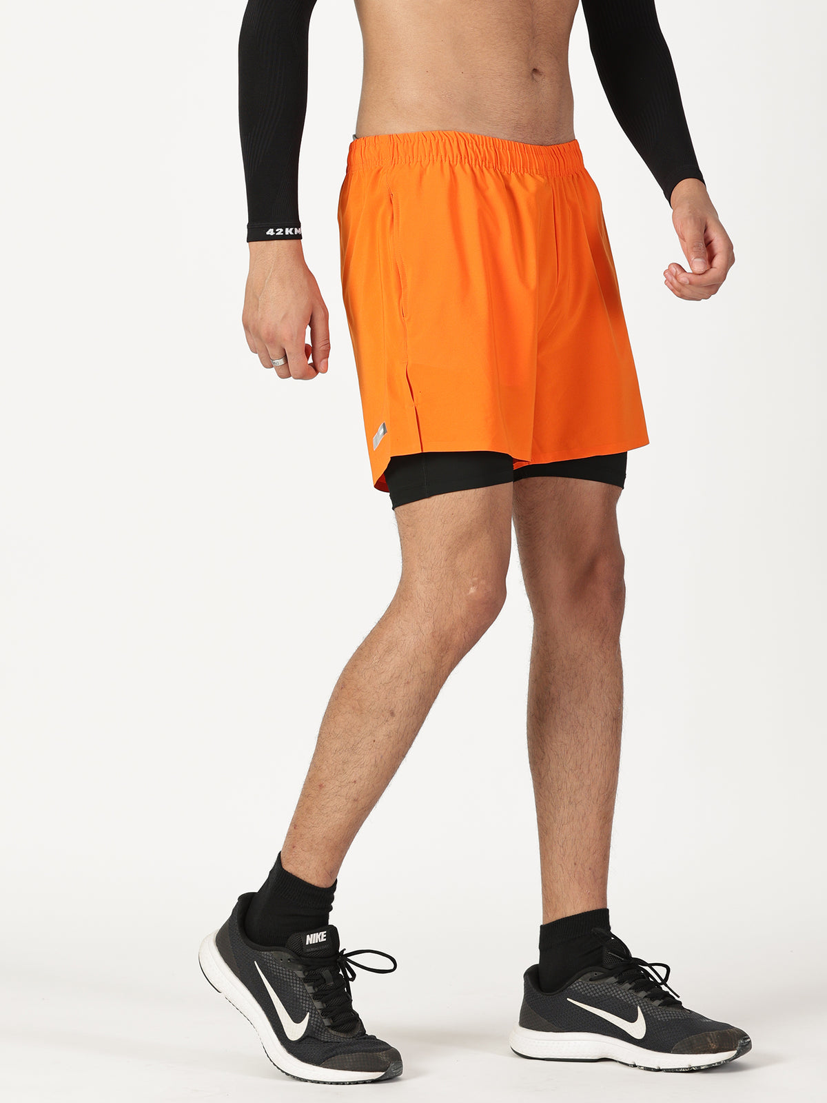 2-in-1 Distance Shorts with Tights, 5 inch