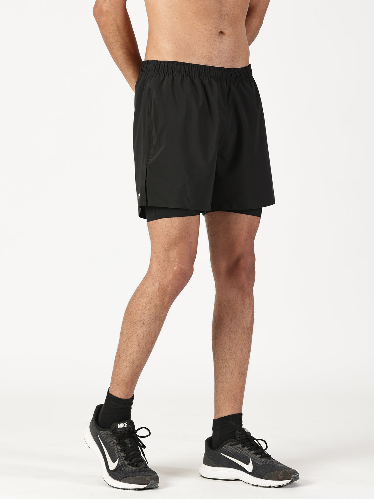 2-in-1 Distance Shorts with Tights, 5 inch