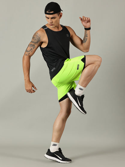 2-in-1 Distance Shorts with Tights, 5 inch