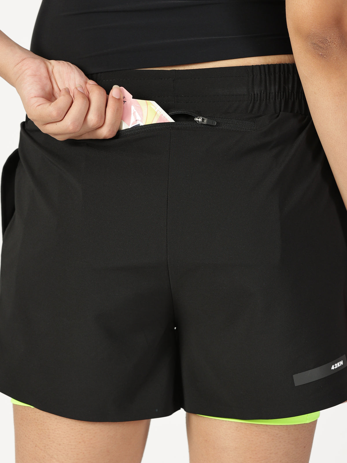 Womens 2-in-1 Distance Shorts with Tights, 5 inch