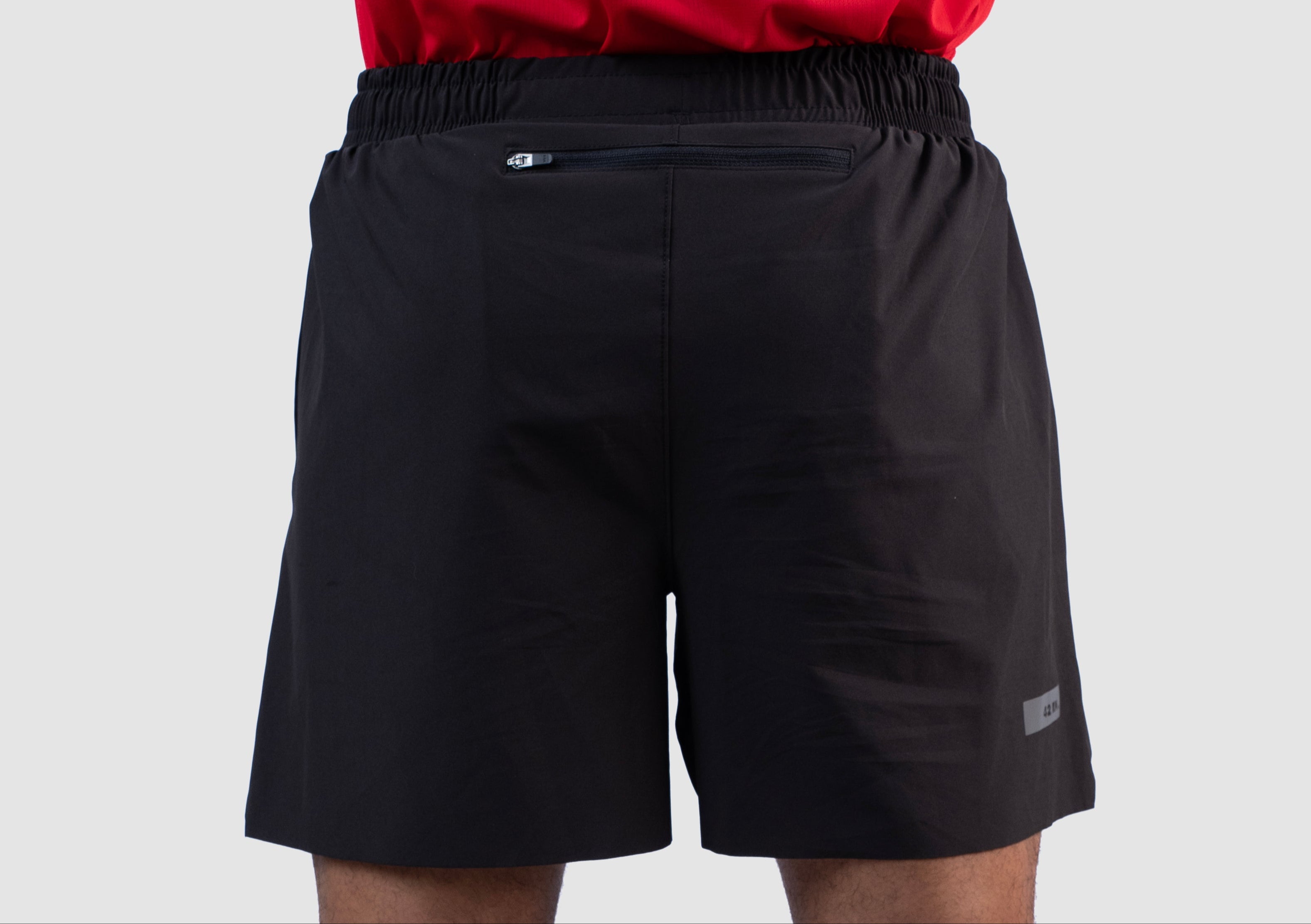 Men 2-in-1 Distance Shorts with Tights, 5 inch - Black | 42KM