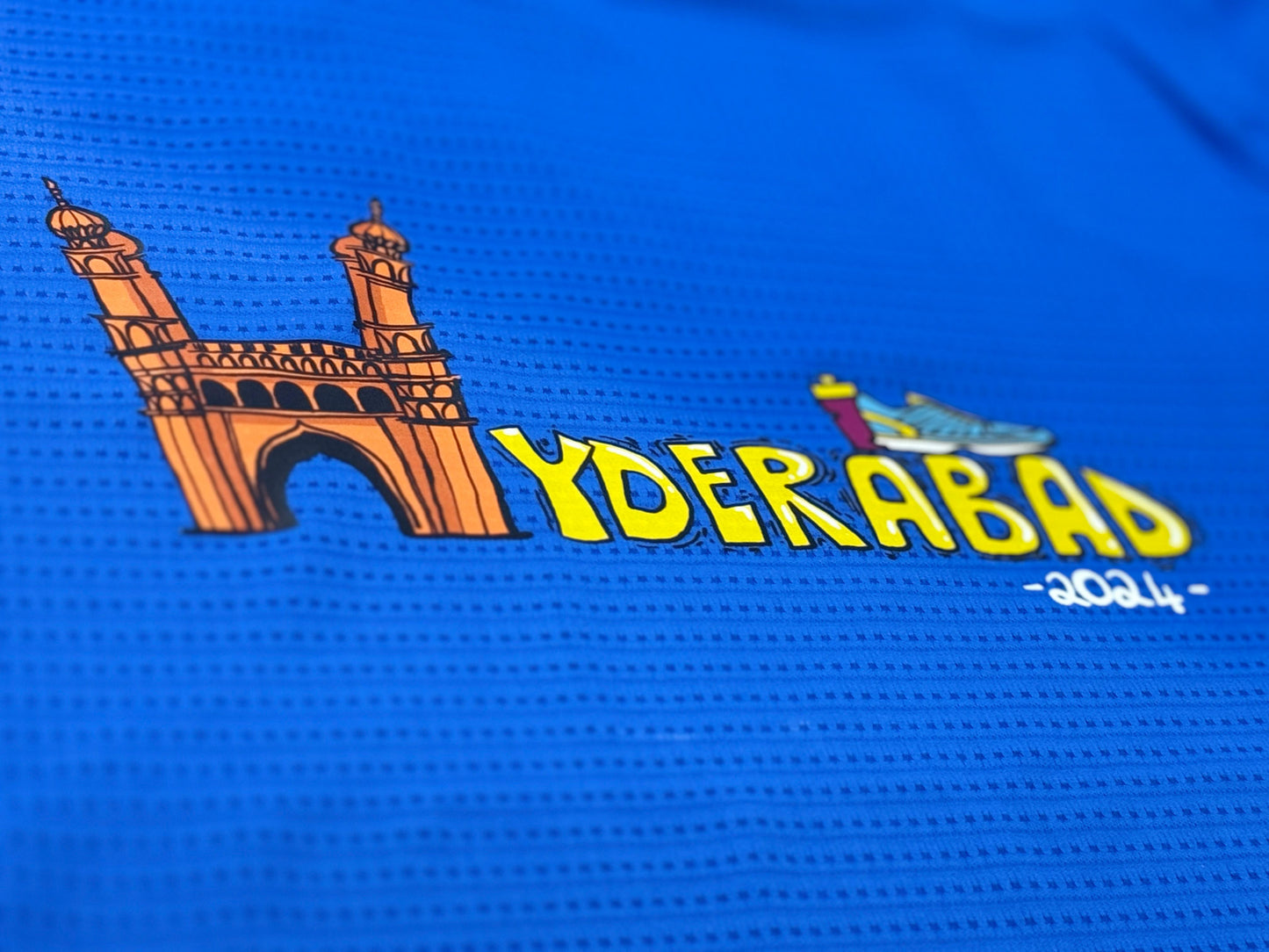 Hyderabad Running Tee by Bavya Desai
