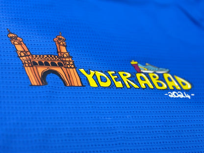 Hyderabad Running Tee by Bavya Desai